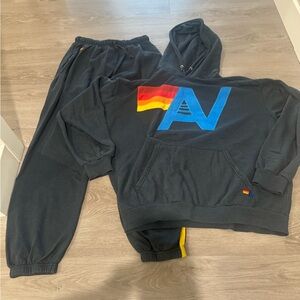 Men’s 2 piece aviator nation jogging set large